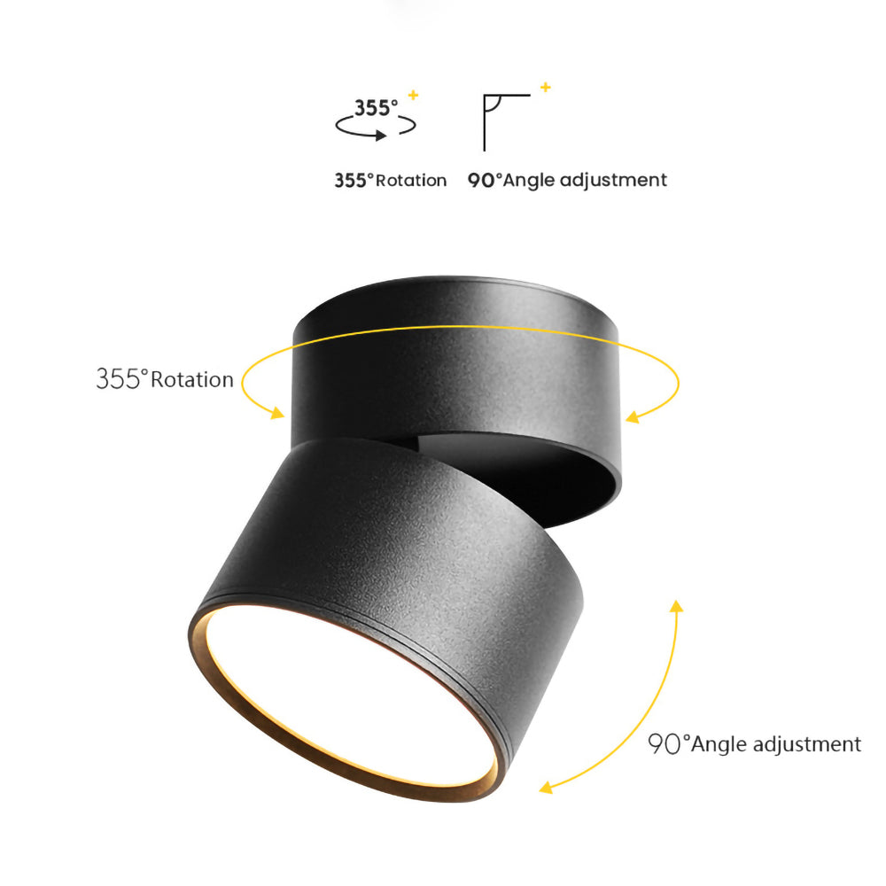 Mini Surface-Mounted Adjustable Ceiling Lamp