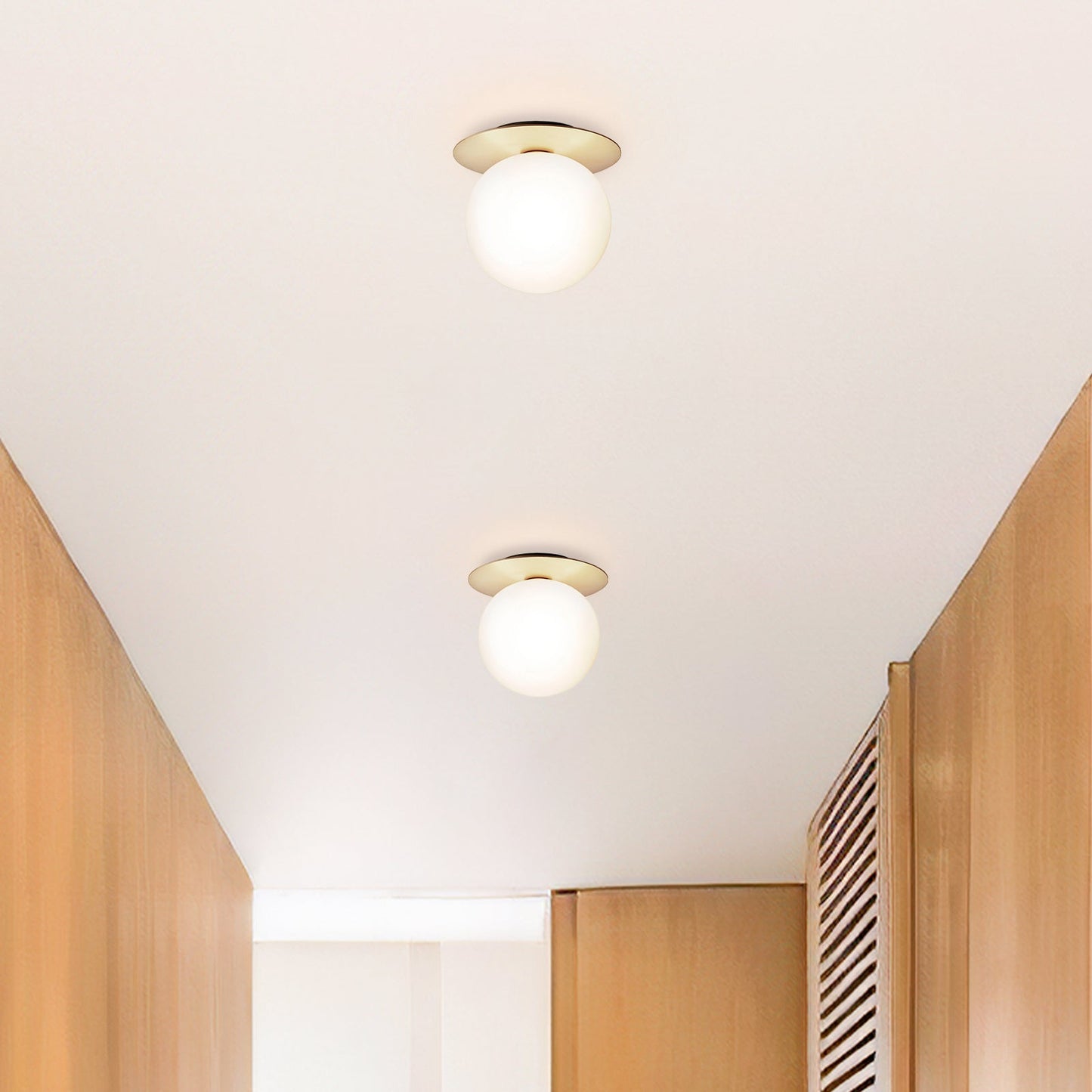Modern Hallway Glass Ceiling Lights (Set of 3)