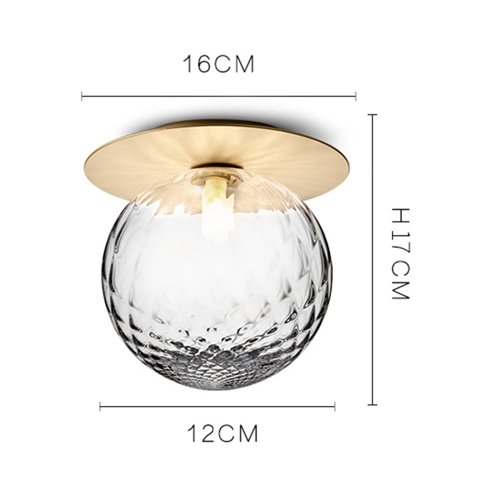Modern Hallway Glass Ceiling Lights (Set of 3)