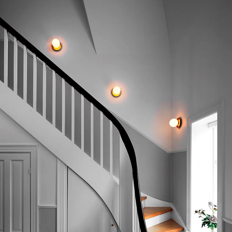 Modern Hallway Glass Ceiling Lights (Set of 3)