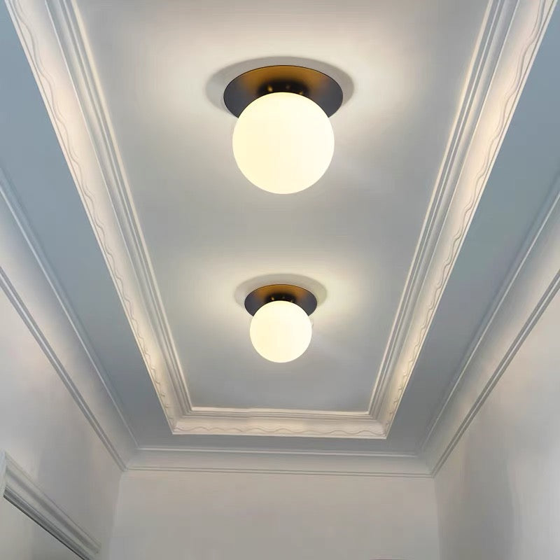 Modern Hallway Glass Ceiling Lights (Set of 3)