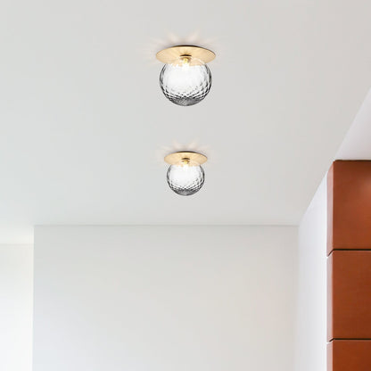 Modern Hallway Glass Ceiling Lights (Set of 3)