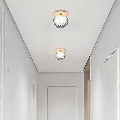 Modern Hallway Glass Ceiling Lights (Set of 3)